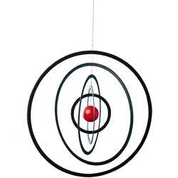 Flensted Mobiles - Science Fiction Mobile rund, schwarz / rot