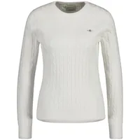 GANT Damen STRETCH COTTON CABLE C-Neck