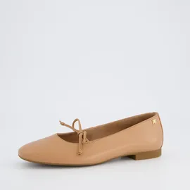Paul Green Leder-Ballerinas in Beige / 40