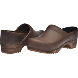 Sanita Clog Wood-Julie Closed für Damen - Antikbraun - 42 - Braun - 42