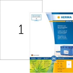 Herma, Etiketten, 80 HERMA Etiketten weiß 297,0 x 210,0 mm
