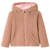 vidaXL Kinder-Kapuzenjacke Teddy-Kunstpelz Heller Cognac 104