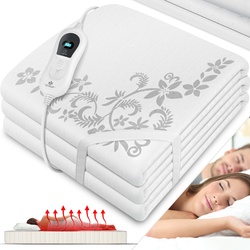 KESSER® Wärmeunterbett mit Abschaltautomatik Fernbedienung   Heizdecke mit 3 Temperaturstufen   Wärmebettunterlage fürs Bett Matratzenheizung   Wärmedecke aus weichem Vlies Heizkissen