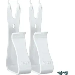 Multimedia-Halter, universal, weiß, 2-fach, Kunststoff, für Montageplatten