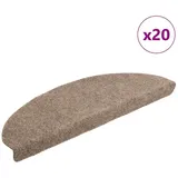 vidaXL Stufenmatten Selbstklebend 20 Stk. Creme 65x21x4 cm