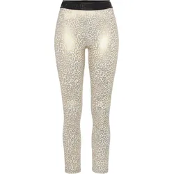 Damen Funktionsleggings WEISS|gold M