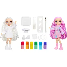 MGA Entertainment Rainbow High WaterColor & Create NEW Theme Dolls- purple eyes