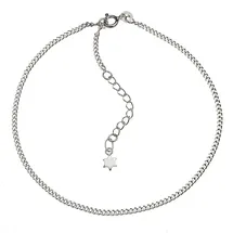 ZEEme Silber Fusskette 925 Silber Stern Motiv