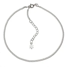 ZEEme Silber Fusskette 925 Silber Stern Motiv