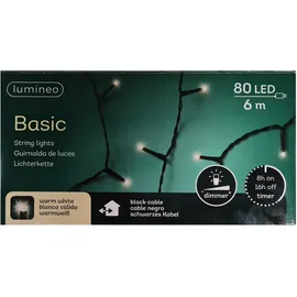 Kaemingk Lichterkette LED Basic 80 LED, warmweiß