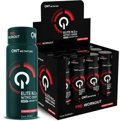 Pre-workout NO+ Elite Shot 80ml QNT (Packung mit 12 Stück) Einheitsgröße