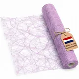 DecoHomeTextil Heimtextilmanufaktur DecoHomeTextil Deco Netz Tischläufer Lavendel 30 cm x 25 Meter