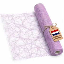 DecoHomeTextil Heimtextilmanufaktur DecoHomeTextil Deco Netz Tischläufer Lavendel 30 cm x 25 Meter