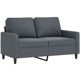 vidaXL 2-Sitzer-Sofa Dunkelgrau 120 cm Samt