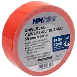 HM Müllner Gewebe-Klebeband 50 m, extra Stark  | Orange