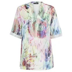 Leinen-Blusen-Shirt Doris Streich weiss, 40