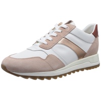 GEOX D TABELYA Sneaker, Nude/White, 39 EU