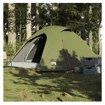 vidaXL Kuppel-Campingzelt 3 Personen Olivgrün