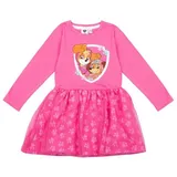 UNITED LABELS Paw Patrol Kleid für Mädchen - Skye & Everest Kleidchen Mesh Rock Langarm Pink (DE/NL/SE/PL, Numerisch, 98, 104, Regular, Pink) - 98-104