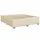 vidaXL Boxspringbett mit Matratze Creme 180x200 cm Stoff - Creme