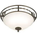 Elstead Lighting Pembroke 2-flammige Deckenleuchte 17 cm schwarz/gold