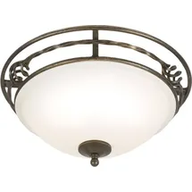 Elstead Lighting Pembroke 2-flammige Deckenleuchte 17 cm schwarz/gold