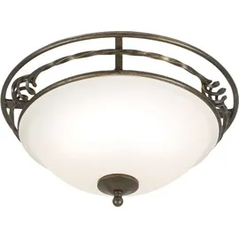 Elstead Lighting Pembroke 2-flammige Deckenleuchte 17 cm schwarz/gold