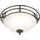 Elstead Lighting Pembroke 2-flammige Deckenleuchte 17 cm schwarz/gold
