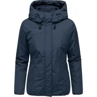 Ragwear Damen warme Winterjacke wasserdicht und atmungsaktiv mit Kapuze Sunniva Warm navy, Gr. M - M
