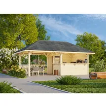 Palmako Pavillon Bianca 16,6 m2 Set 3 Transparent tauchimprägniert