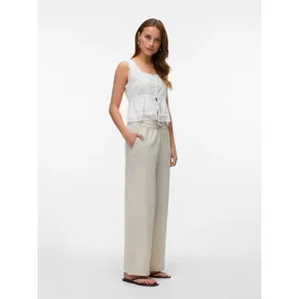 Vero Moda VMCAIA MW WIDE PANT WVN NOOS Schlupfhose Beige L