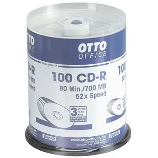 Otto Office CD-Rohling CD-R, 700 MB silberfarben