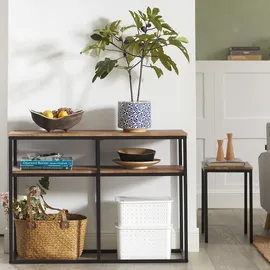 SoBuy SoBuy, Konsolentisch, Natur, Holzwerkstoff, 107x77x36 cm, Wohnzimmer, Wohnzimmertische, Konsolentische