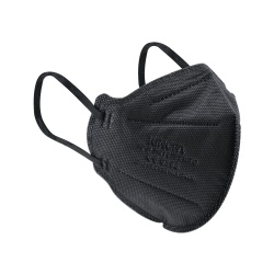 KingFa FFP2 NR D Atemschutzmaske, guter Atemkomfort, ohne Ventil KF-H 9421-Black , 1 Packung = 10 Stück, einzeln verpackt, schwarz