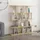 Livetastic Standregal 130 x 25 x 137 cm Eiche/Weiß