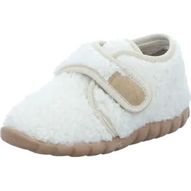 Fischer Markenschuh Mädchen Hausschuh Flexi beige - Weiß, 21 EU