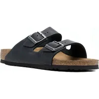 Birkenstock Arizona Nubukleder geölt schmal schwarz 45