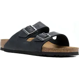 Birkenstock Arizona Nubukleder geölt schmal schwarz 45