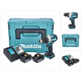 Makita Makita, DHP 489 RMJ Akku Schlagbohrschrauber 18 V 73 Nm Brushless + 2x Akku 4,0 Ah + Makpac