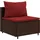vidaXL 7-tlg. Garten-Lounge-Set mit Kissen Braun Poly Rattan