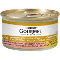 Purina Gourmet Gold Lachs und Huhn in Sauce 85G