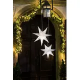 Hellum LED-Papierstern 5 m Weiß