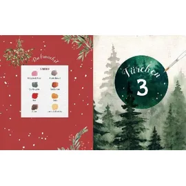 Edition Michael Fischer Mein Adventskalender-Buch: Winter-Watercolor-Land