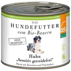 defu Nassfutter Hund Huhn Sensitiv getreidefrei bio 200g