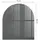 Tulup Kaminbodenplatte Glas 80 x 70 x 0,4 cm Grau