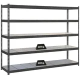 Proregal Schwerlastregal Metal Beast Five HxBxT 200 x 180 x 60 cm Fachlast 600 kg Anthrazit