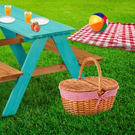Relaxdays Kindersitzgarnitur aus Holz,