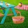 Relaxdays Kindersitzgarnitur aus Holz,