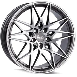 MAM Wheels B2 Palladium Front Polish 8.5x19 ET 35 5/120 Alufelge Grau