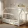 ecomi Hausbett 90 x 200 cm Kiefer massiv lackiert Weiß